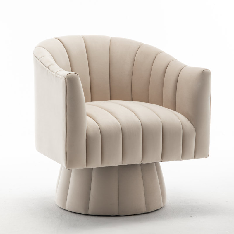 Willa Arlo Interiors Murrow Upholstered Swivel Barrel Chair & Reviews